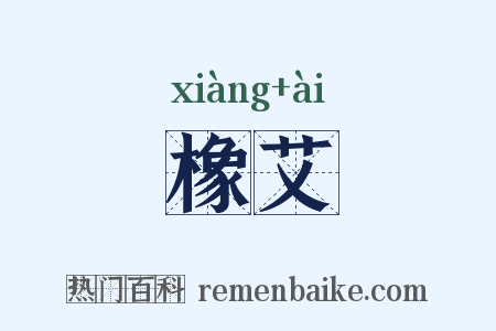 橡艾是什么意思的图片